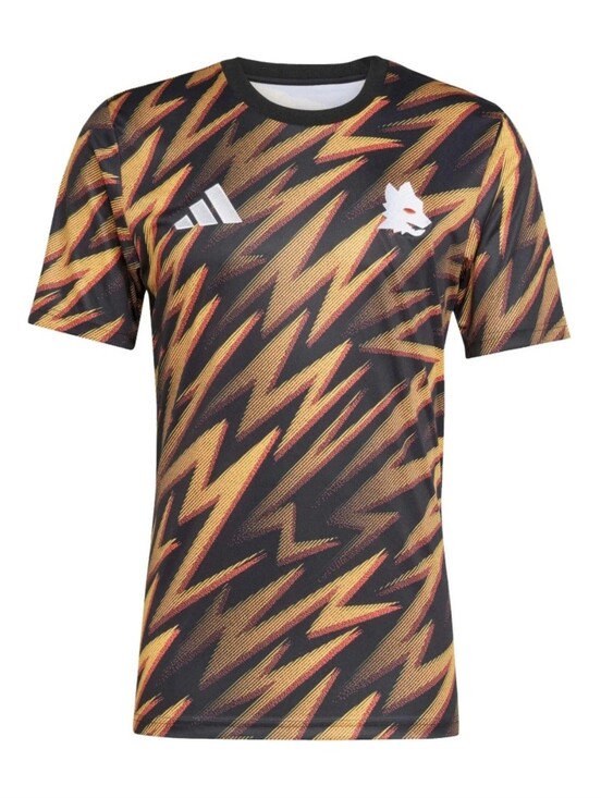 adidas Other - adidas Black Shirt with Red & Yellow Wave Print